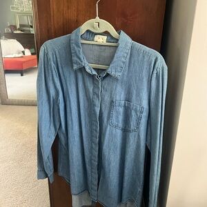 Denim Long-Sleeve Shirt